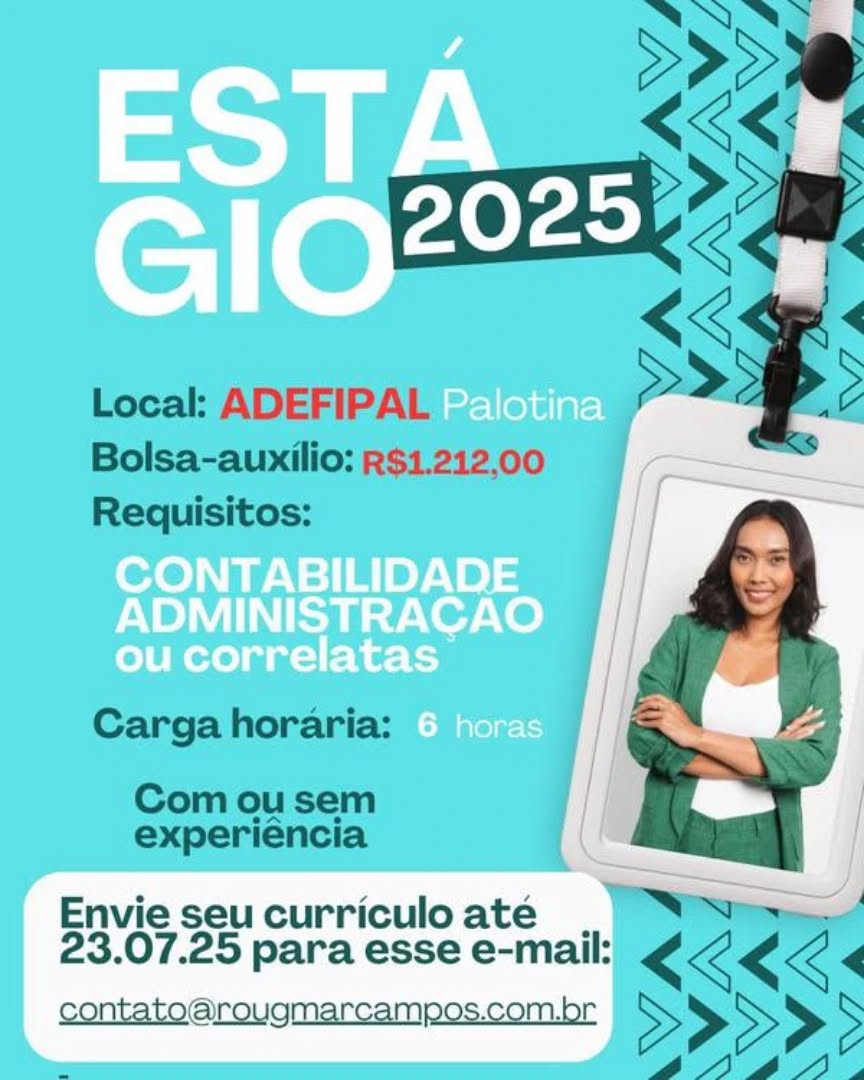ADEFIPAL abre vaga de estágio em Palotina/PR